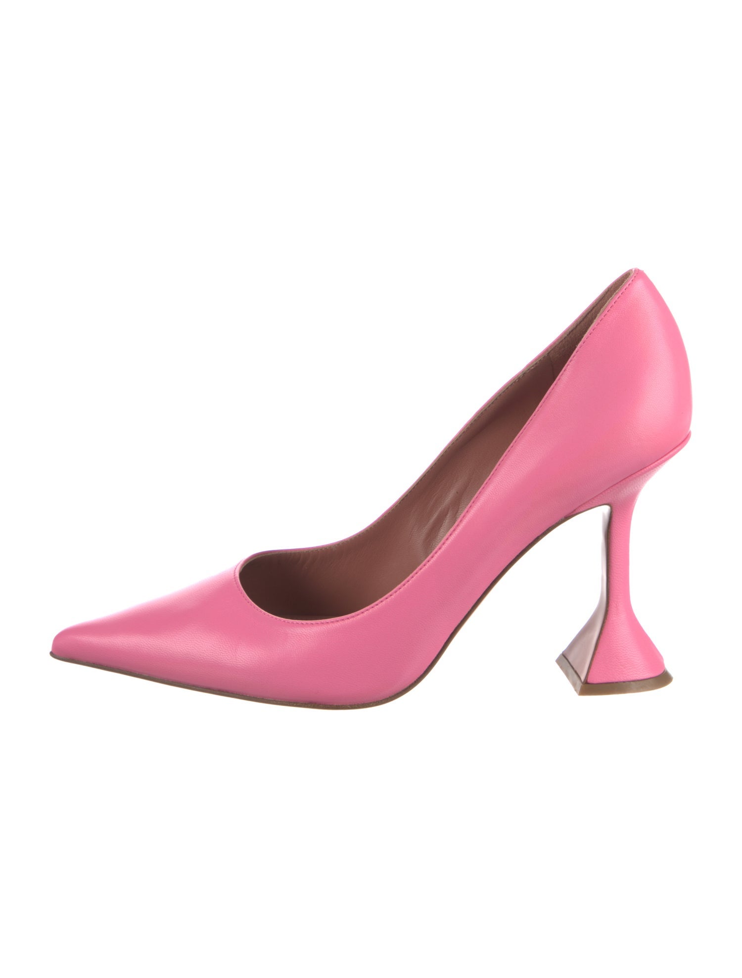 Amina Muaddi Leather Pumps